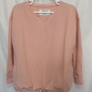 The Sweatshirt Project Pink Quilted Top